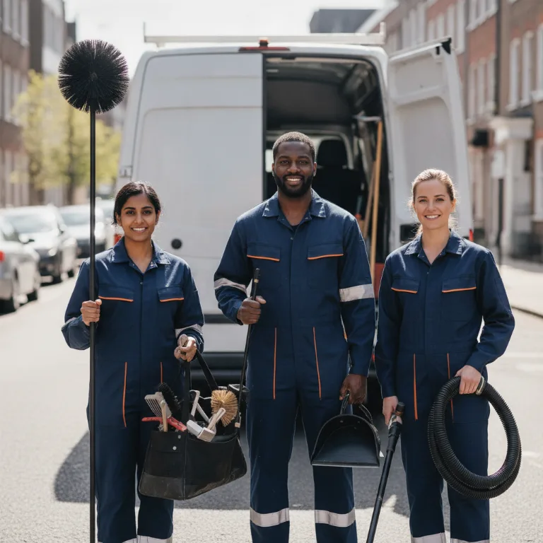 Chimney Sweep team in Enfield Town